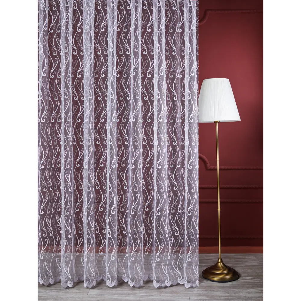 Тюль 1 м/п Классика сетка 280 см цвет серый 85337329 STLM-2129625 ELIT HOME 