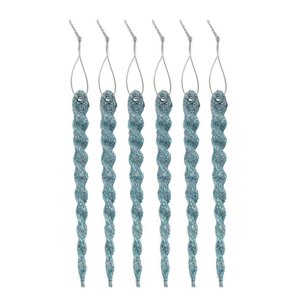 89377724 Новогоднее украшение Сосульки 397 синий 6 шт. STLM-1465550 Santreyd 