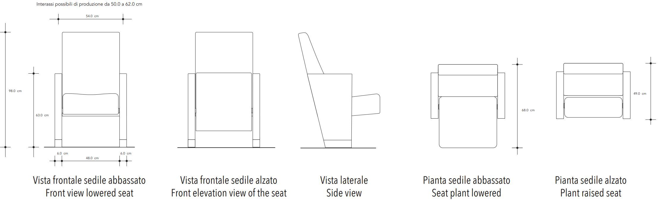 Кресло для кинотеатра Kvadrat CINEARREDO CHOPIN TR ARCH-00059797 - Вид №6