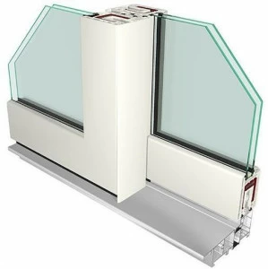 PIVA GROUP Подъемно-раздвижное окно ПВХ с двойным остеклением