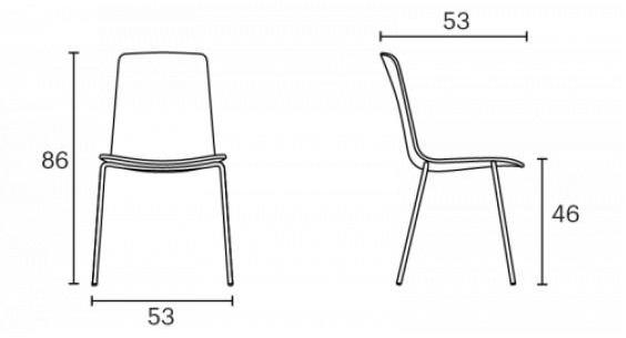 ENEA Стул полипропиленовый Lottus high sun-id-1403589 - Вид №3
