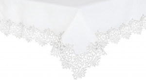 10618325 Weissfee Скатерть Weissfee "Гала Роял" 170х370см (шампань, серебро) Лён