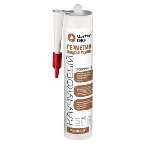 Герметик Masterteks Жидкая резина прозрачный 290 мл 89442361