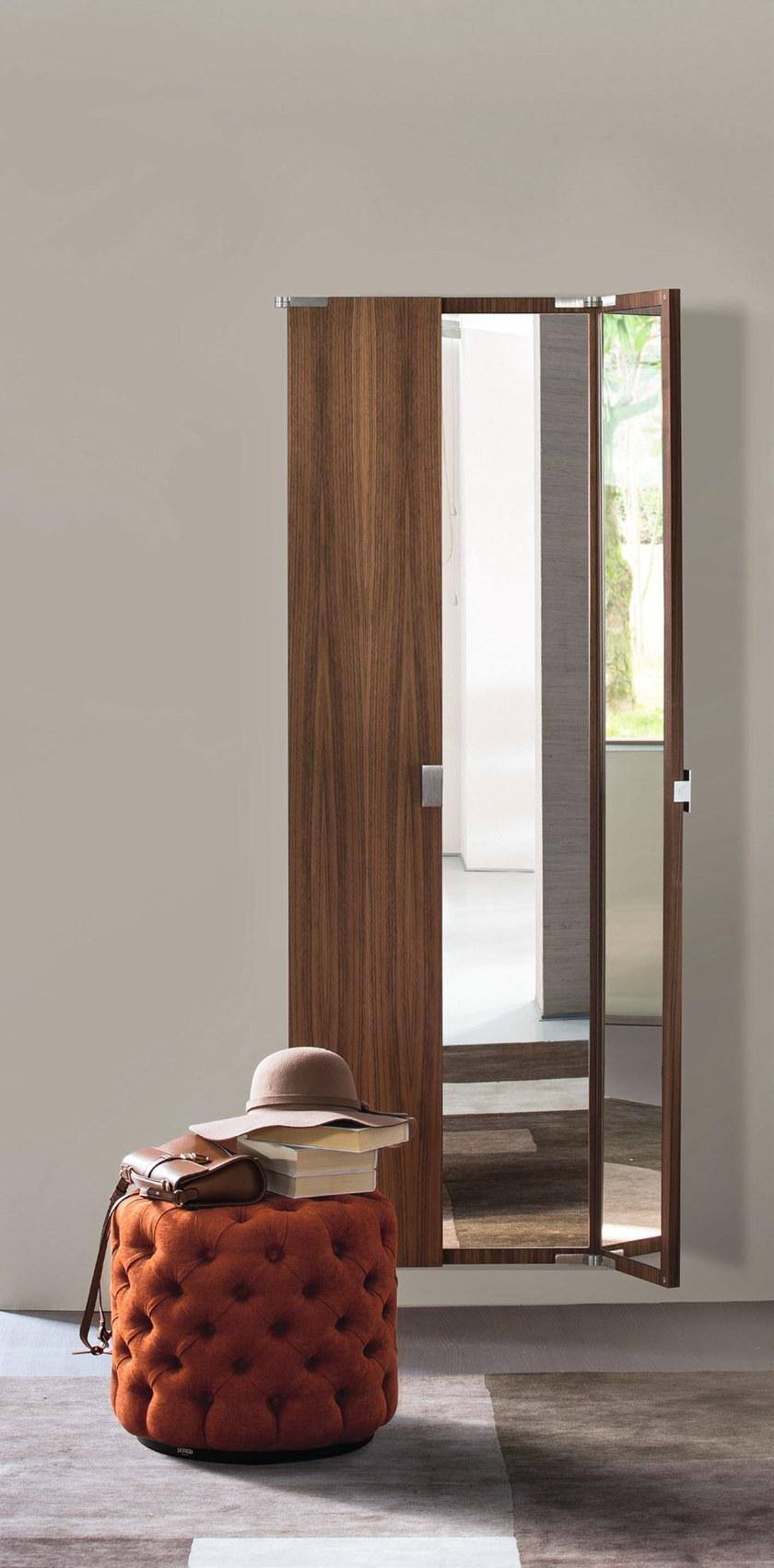 Porada Зеркало настенное прямоугольное в ореховой раме Iron sun-id-1354849 - Вид №1