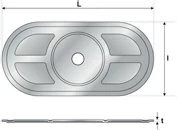 Дюбель UB 02 82 406 UB Tecfi 82 х 40 х 1  6,5