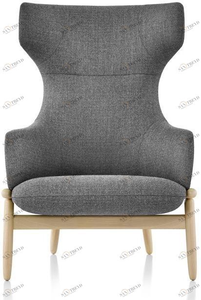 Herman Miller Кресло Bergere из ткани с высокой спинкой Reframe sun-id-1393034