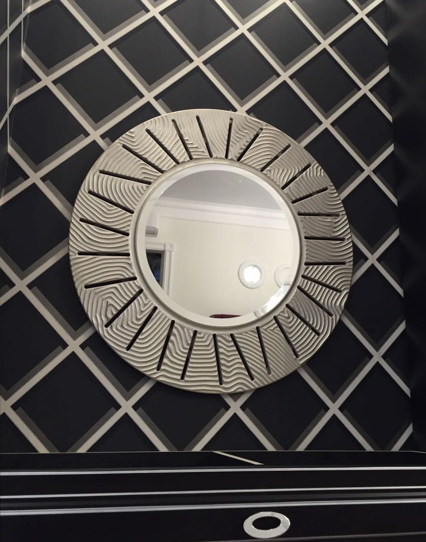 Круглое зеркало настенное серебро SUNSHINE IN SHAPE SUNSHINE 00-3860119 Серебро  - Вид №1