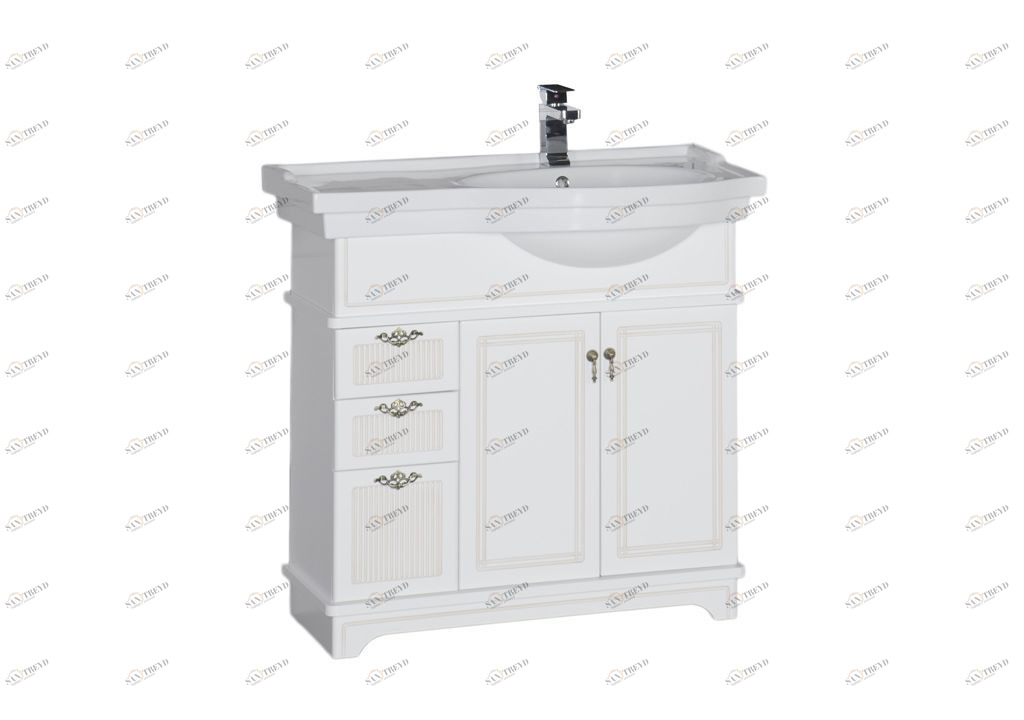 Тумба под раковину Aquanet Луис 90 R белый sun-id-276061