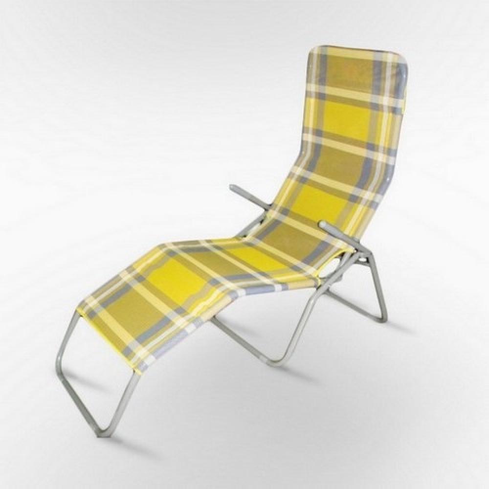 Шезлонг-лежак желтый "Дельфин-2" Yellow AFINA  130441 Желтый  - Вид №1