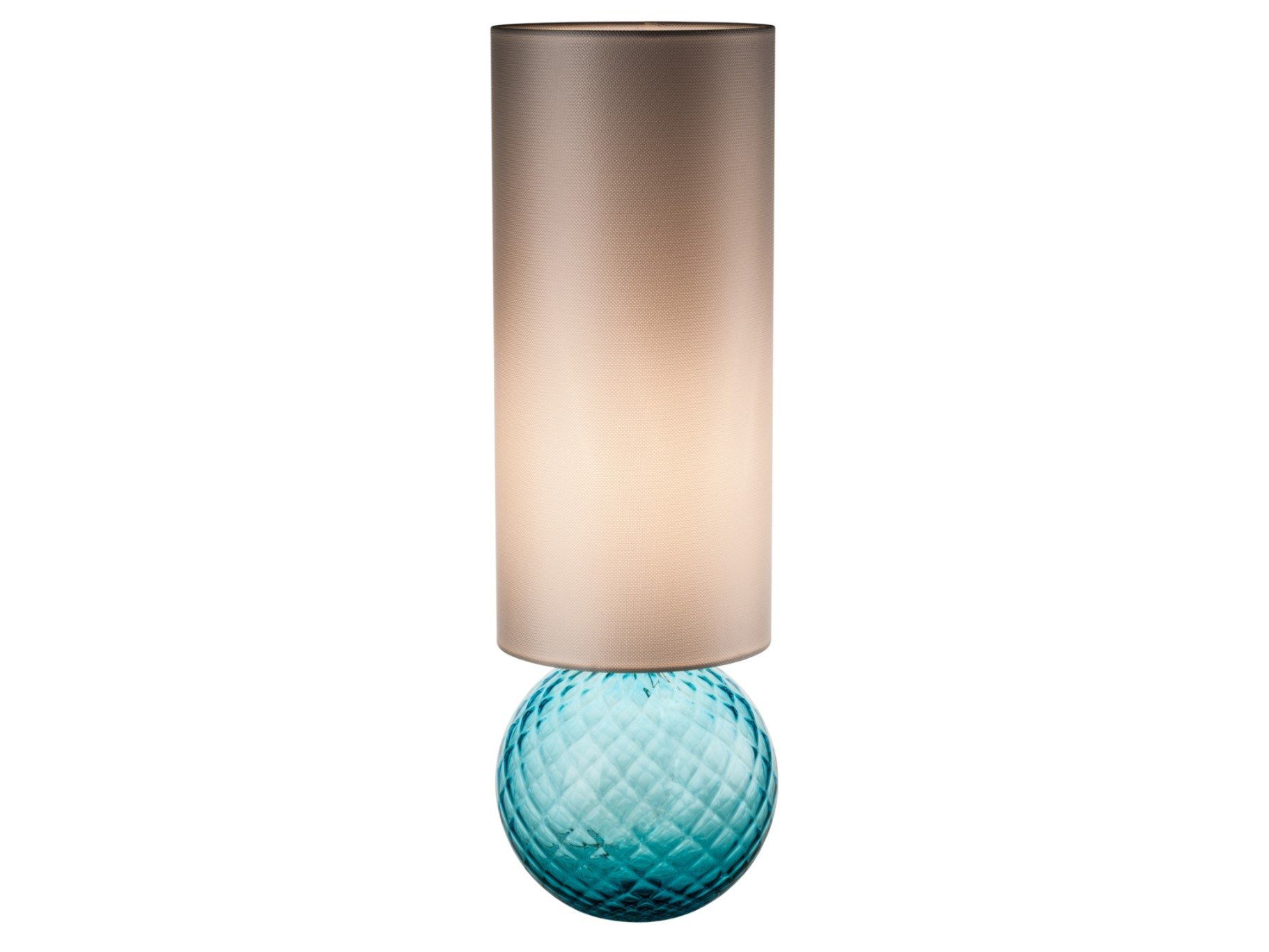 Настольная лампа из дутого стекла и тканевого абажура VENINI Balloton ARCH-00140508 - Вид №1
