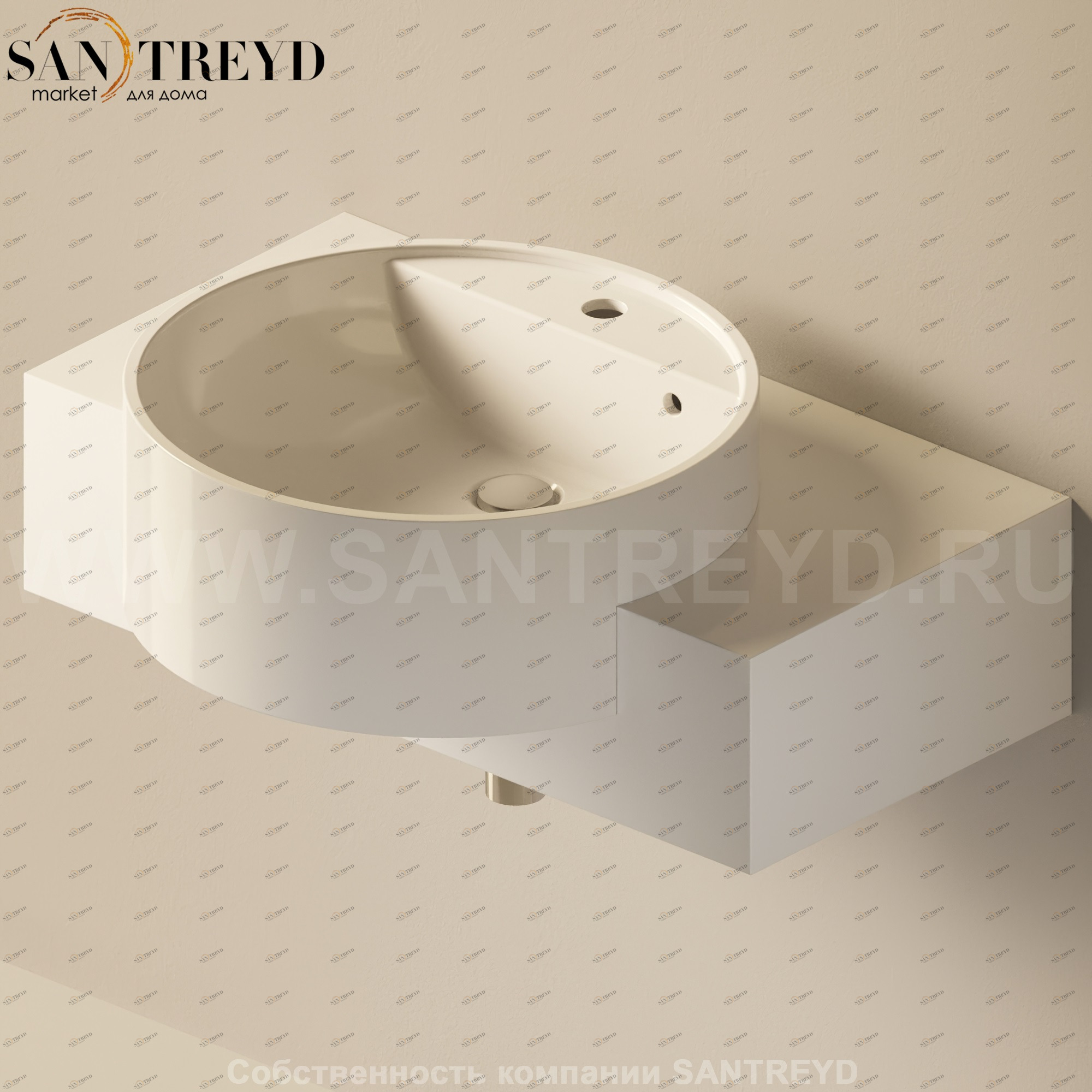 Flaminia FORTY6 Столешница от 80 до 250 см белая F65054.9016 Ceramica Flaminia F650549016