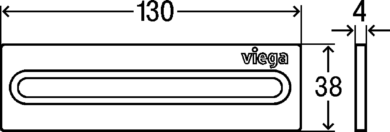 Viega Вкладка душевого лотка Advantix Cleviva 4981.5 (794 156 1))  - Вид №2