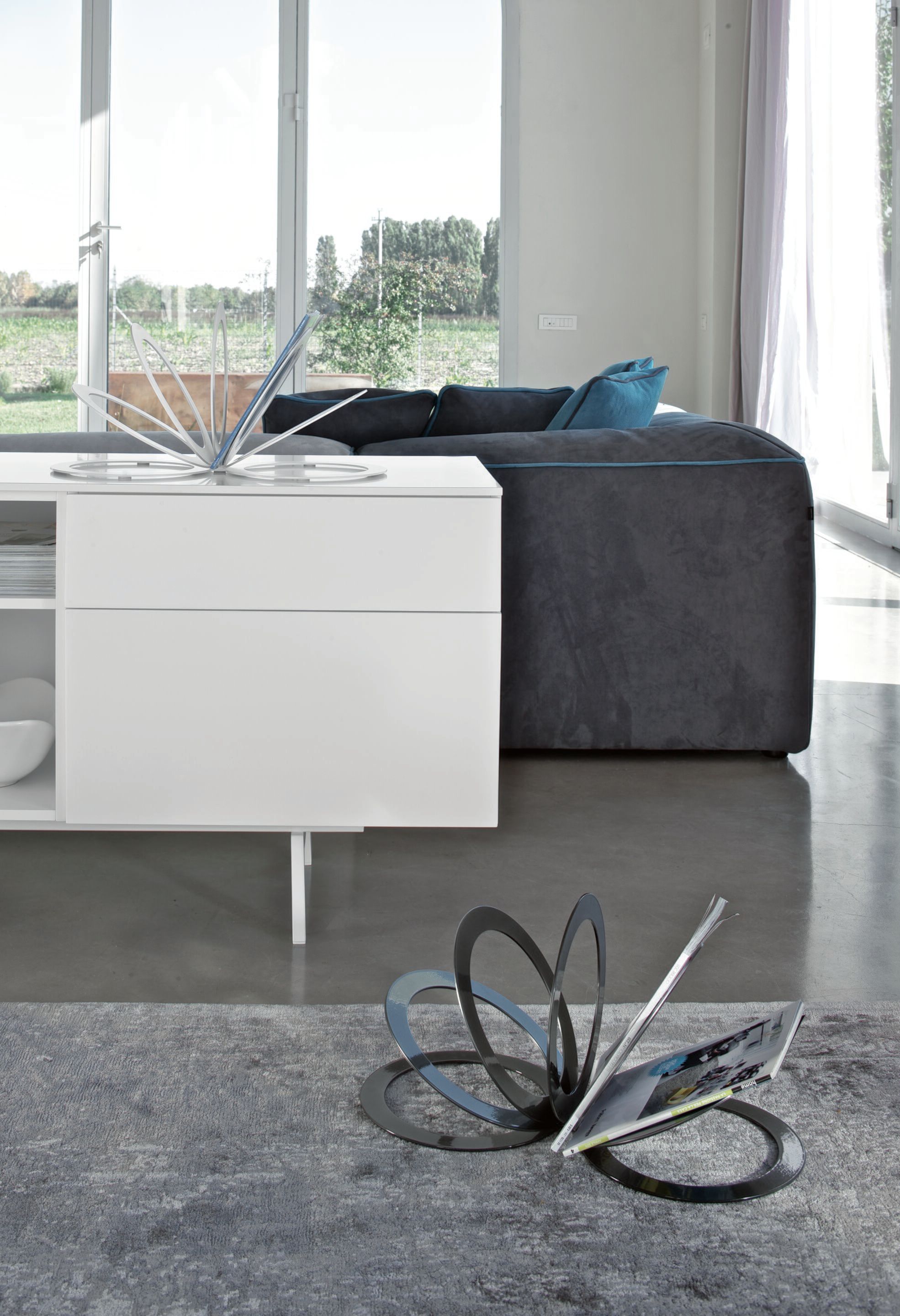 Стальная стойка для журналов Bontempi Casa FAN ARCH-00127832 - Вид №2