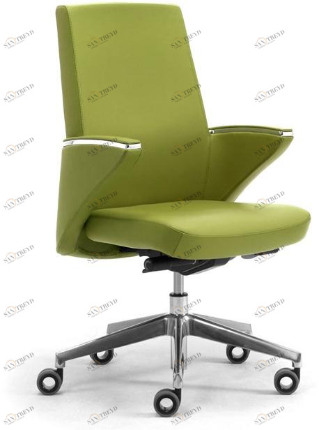 Leyform Поворотное кожаное кресло руководителя с подлокотниками  2620 