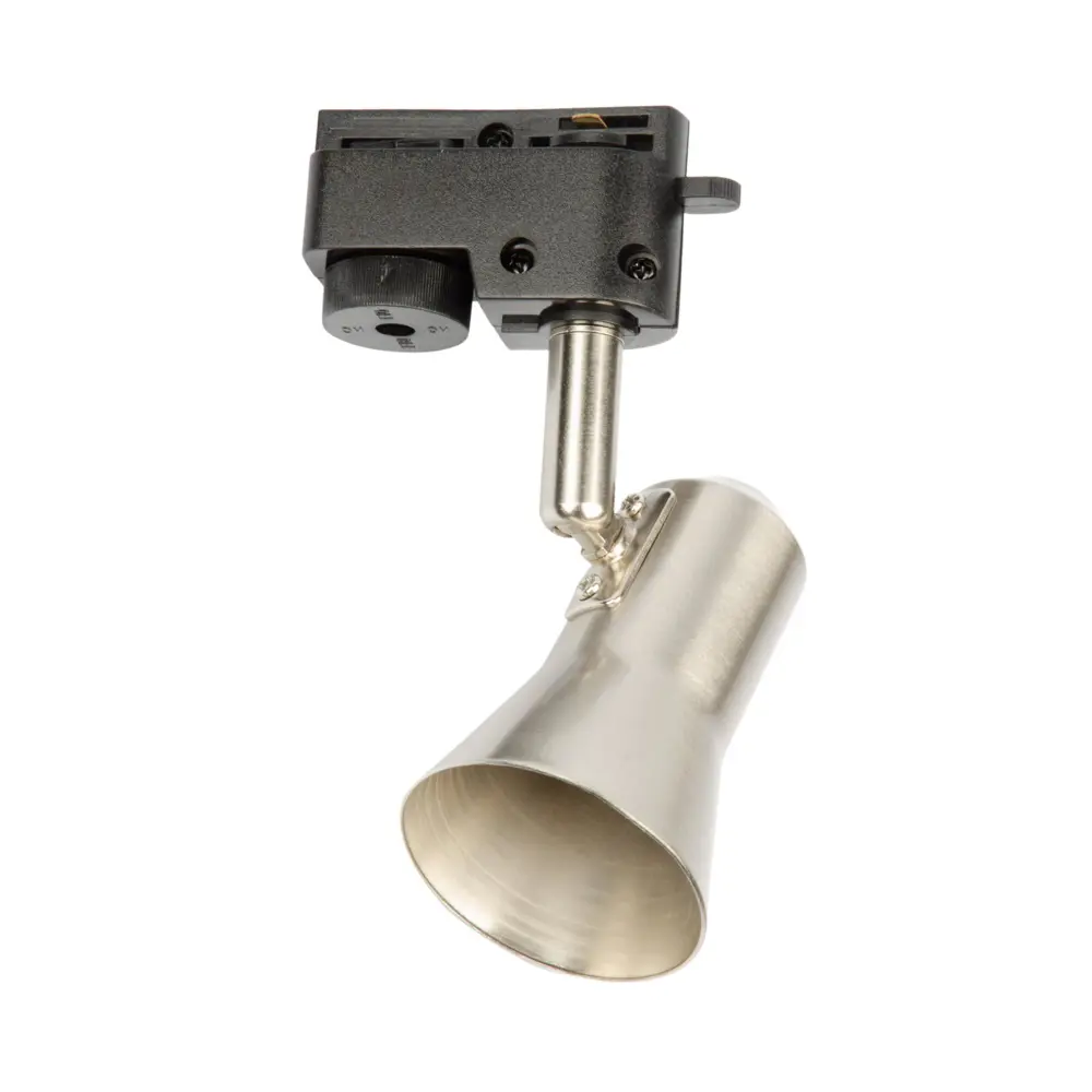 Трековый светильник Volpe Q323 под лампу GU10 цвет никель STLM-2095435