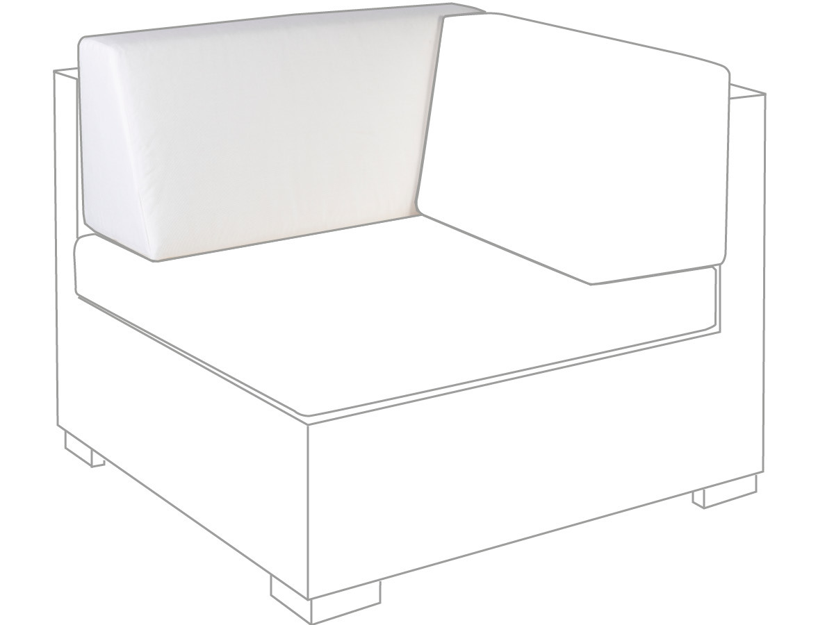 10.00.0712 Подушка спинки углового модуля Outdoor Sunbrella ecru Mbm LONG ISLAND