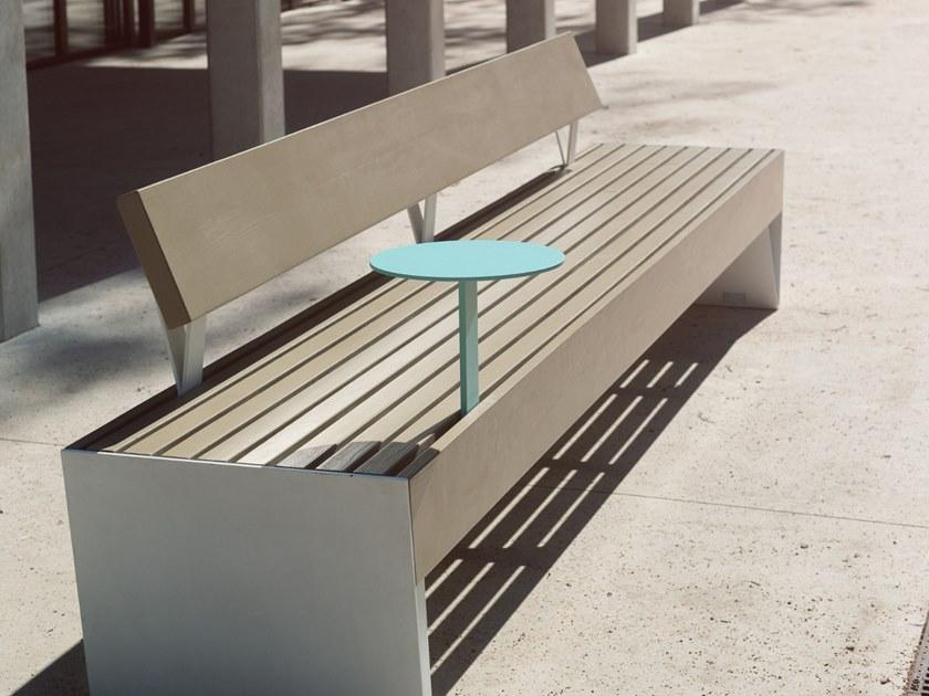 mmcité1 Скамья со встроенным освещением со спинкой Blocq sun-id-1514137 - Вид №2