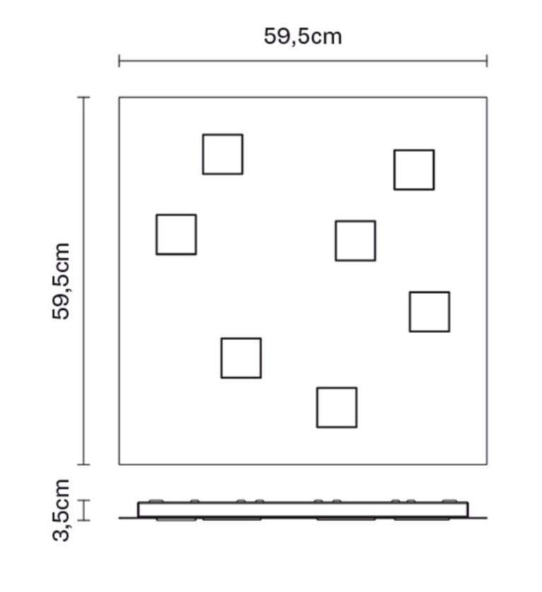 Алюминиевый светодиодный потолочный светильник Fabbian Квартал ARCH-00088310 - Вид №14