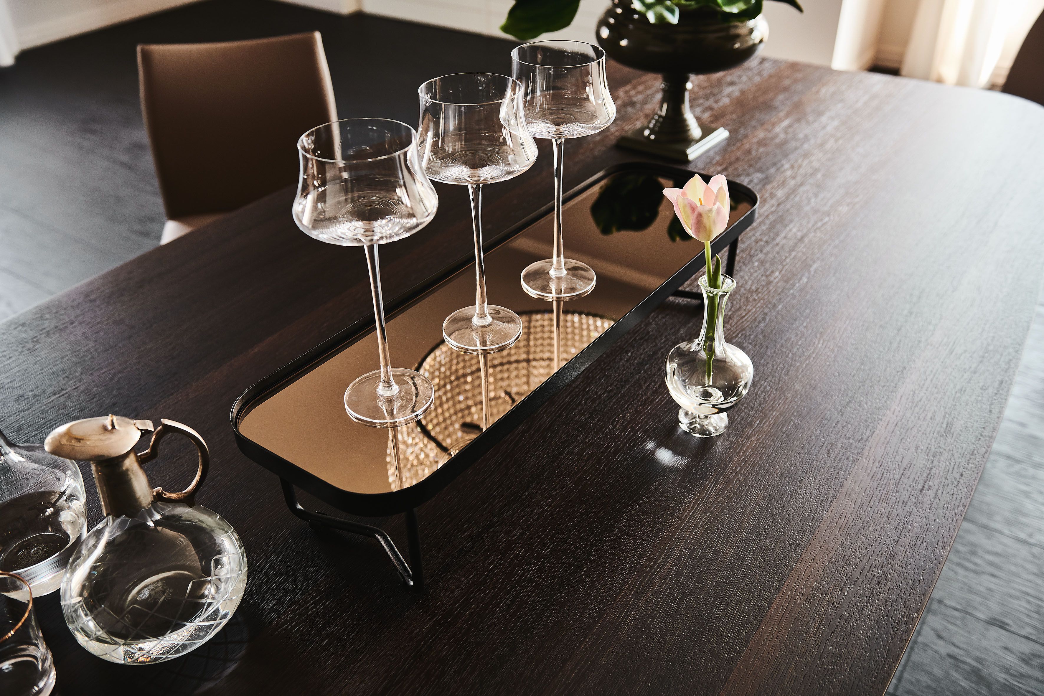 Квадратный металлический журнальный столик и зеркальный Хрустальный верх Cattelan italia BENNY ARCH-00037360 - Вид №3