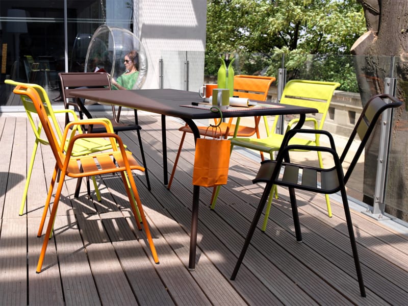 Стальной штабелируемый садовый стул с подлокотниками Fermob Monceau ARCH-00013298 - Вид №1