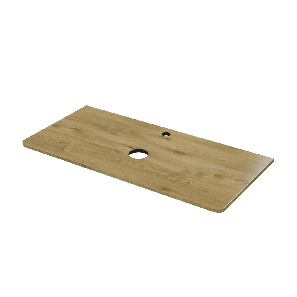 Столешница для ванной комнаты Iddis Lahta LAH10VNi89 100x46.3 см МДФ цвет дуб светлый STLM-2123400 - Вид №2