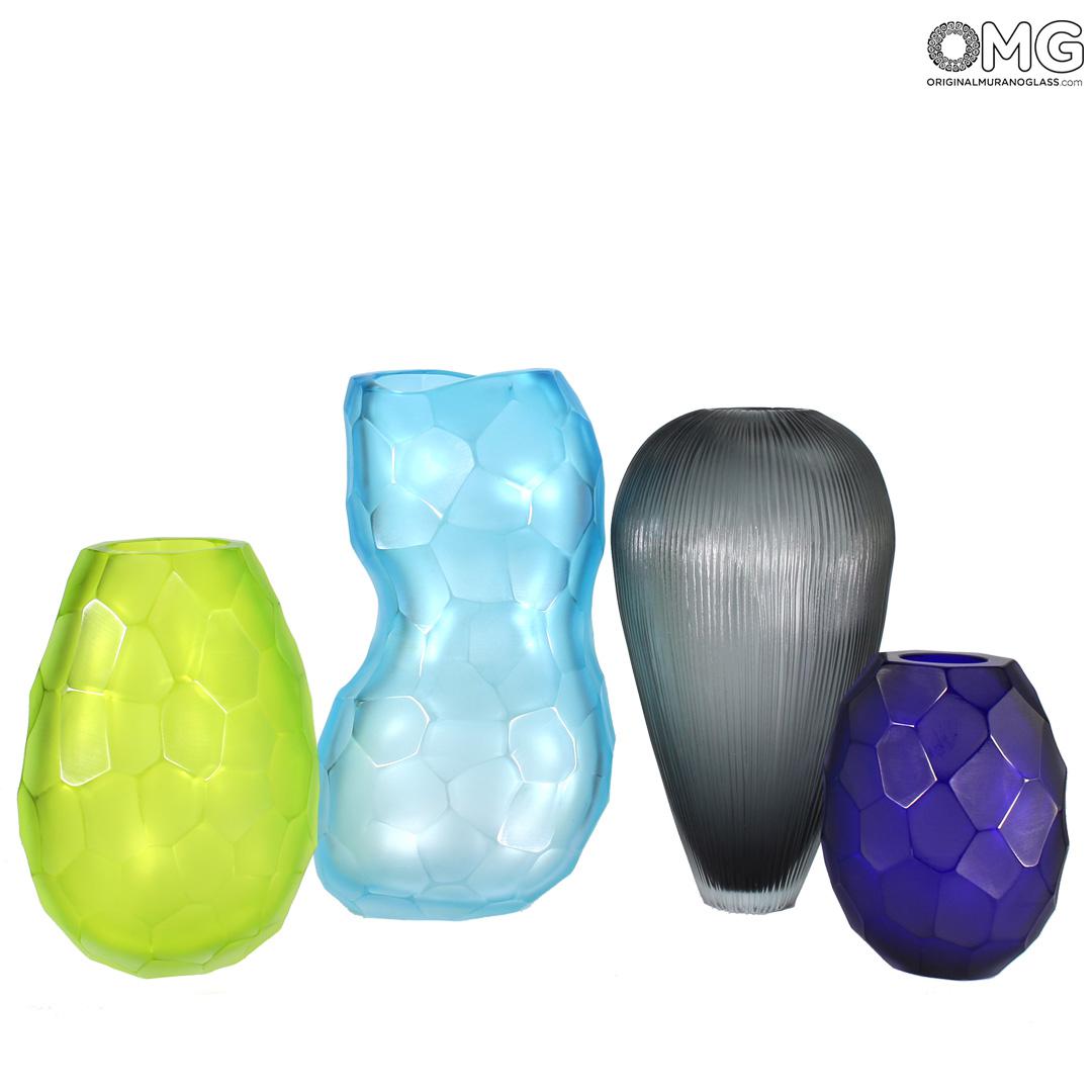 4778 ORIGINALMURANOGLASS Ваза Баттерфлай - Афро Челотто - муранское стекло OMG 18 см  - Вид №1