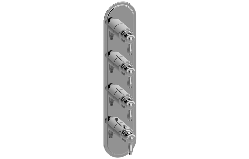 E-8088-LM63E0-T M-Series Valve Trim with Four Handles - Trim only GRAFF Topaz