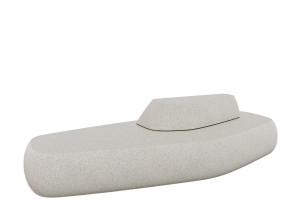 Бетонная скамья со спинкой