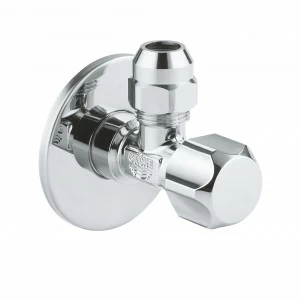 Вентиль угловой GROHE 1/2″-3/8″ для подключения смесителей, хром (2202300M)