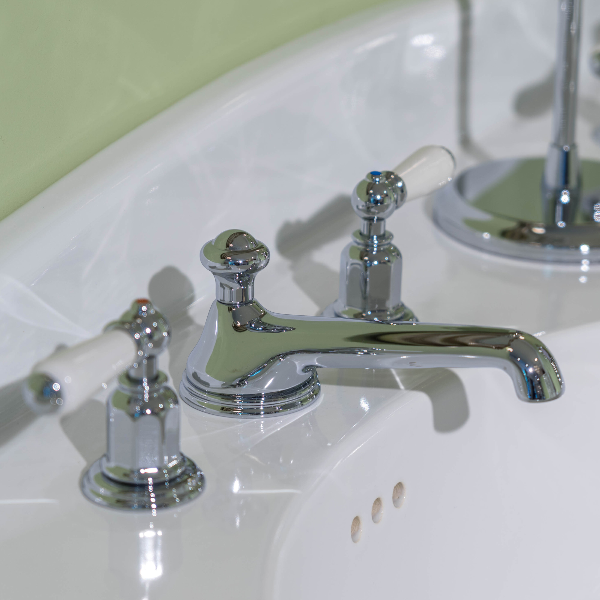 Traditional bathrooms РЫЧАГ для раковины смеситель на 3 отверстия Pr3705/bn  - Вид №1