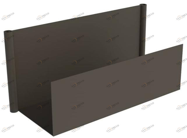 iSimar Низкий прямоугольный горшок из оцинкованной стали Esther & tonin Isi 7214 