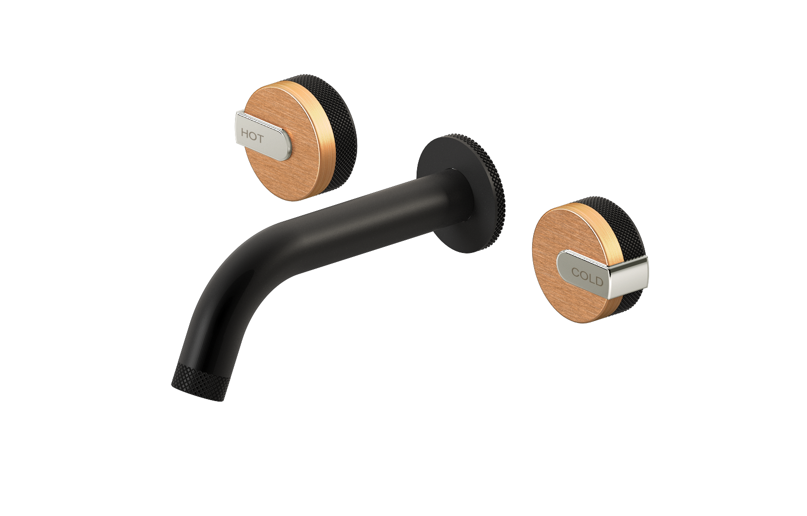 E-11530-R1BRG-L1PC-MBK Смеситель для умывальника из 19,1см носикем (внешняя часть) GRAFF MOD+