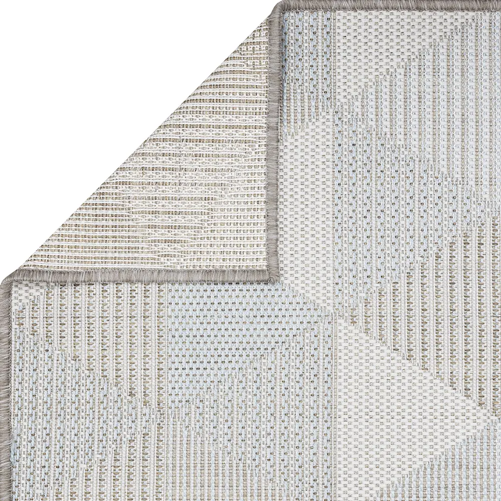 Циновка Дели 80x120 см полипропилен 84218_53311 цвет бирюзовый ROYALTAFT STLM-2082797 - Вид №2