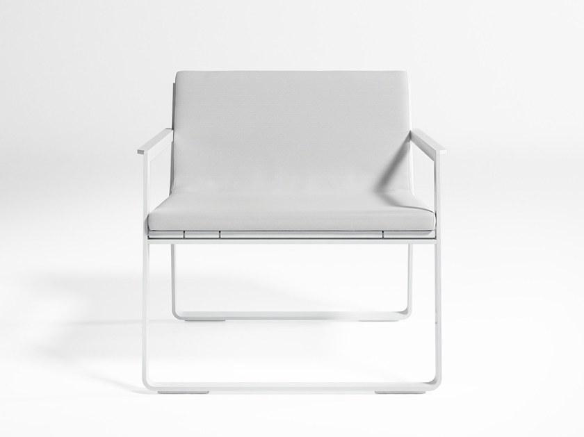 GANDIABLASCO Садовое кресло-санки из термолакированного алюминия с подлокотниками Flat sun-id-1512453 - Вид №1