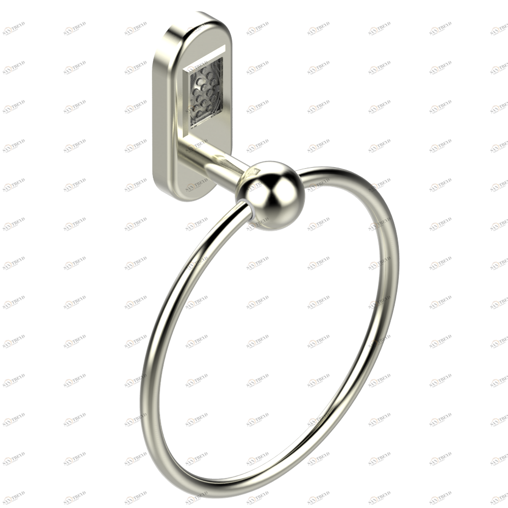 A2F-504N Полотенцедержатель-кольцо-Ø 180 мм одинарное Thg-paris Naïade Покрытие PVD матовый никель A2F-504N CAT.F