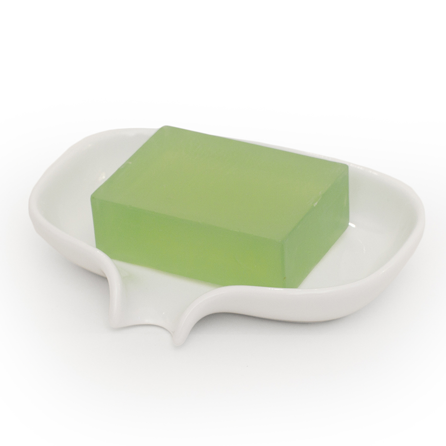 263828 Мыльница с носиком для слива большая белая Bosign  - Вид №1