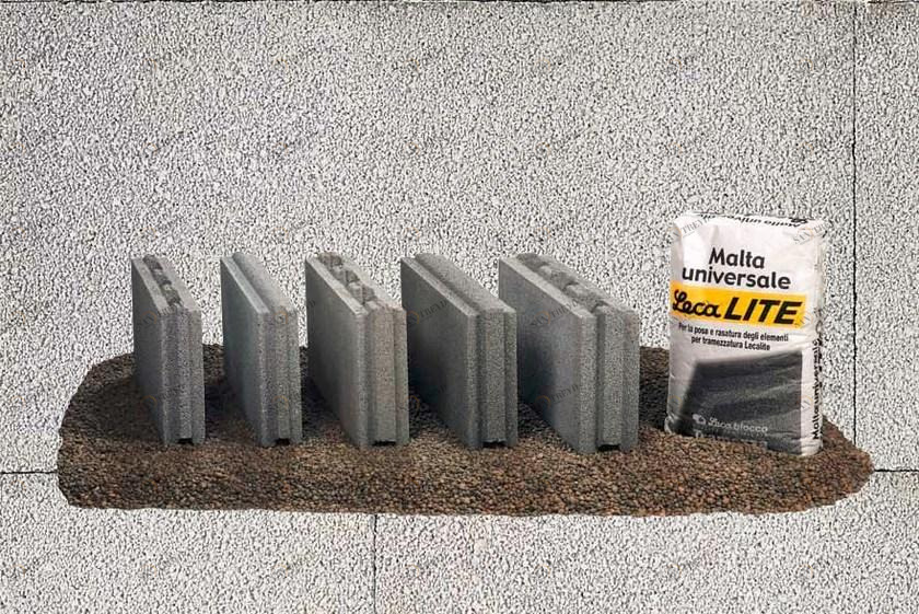 LecaSistemi Легкий бетонный блок для перегородки Lecablocco c.a.m sun-id-1457879