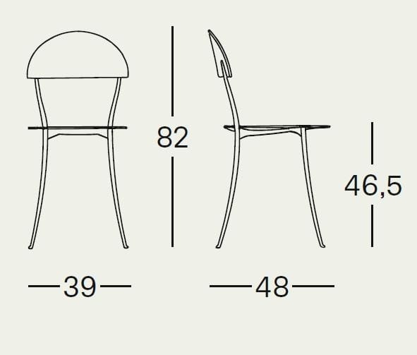 Алюминиевый стул Zanotta TONIETTA ARCH-00109171 - Вид №4