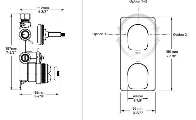 Термостатический набор для душа с душем BARIL Petite B04 ARCH-00019417 - Вид №1