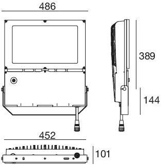 Linea Light Group Светодиодный проектор для улицы из алюминия и стекла  81948w15  - Вид №1