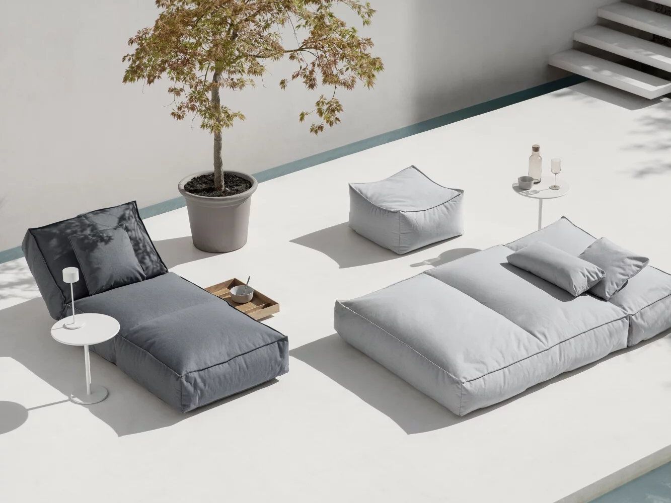 Круглый алюминиевый журнальный столик с порошковым покрытием blomus Stay ARCH-00024469 - Вид №9