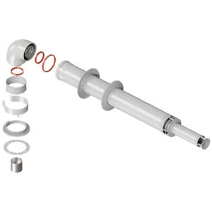 Комплект дымохода Rommer антилёд универсальный 60/100 - 1220мм RCA-6010-251220 89345575 STLM-2107978