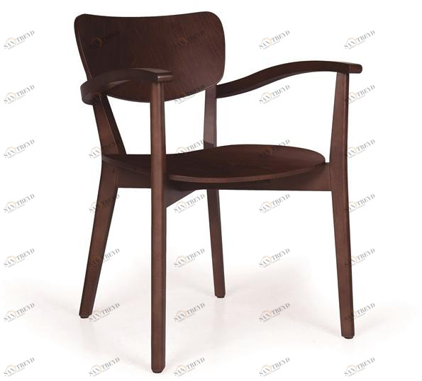 Fenabel Стул из массива дерева с подлокотниками Myriam sun-id-1427015