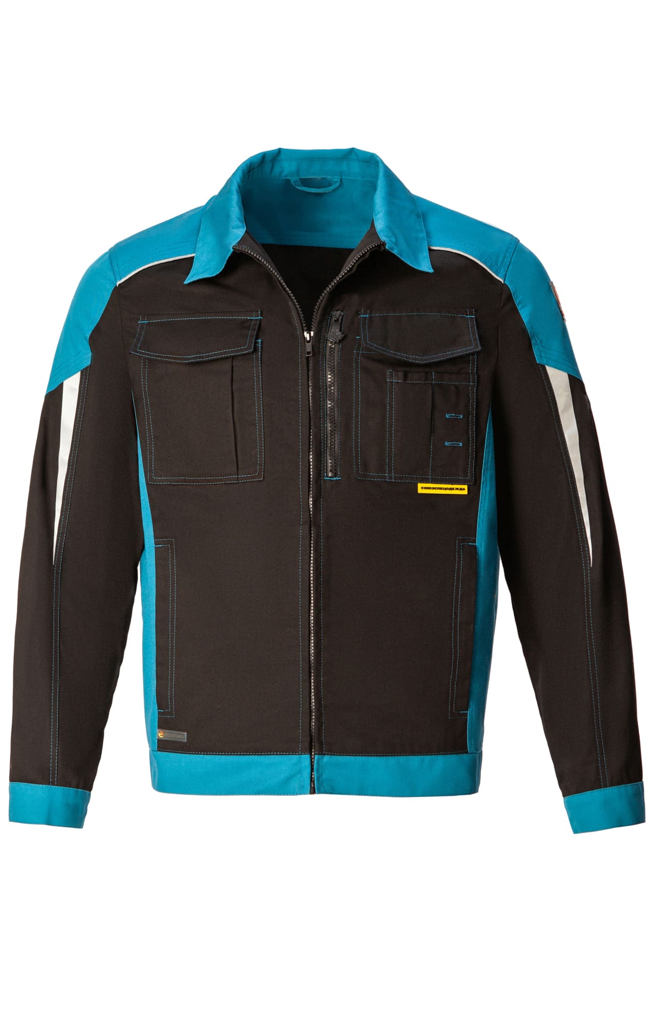 5045249 Костюм NEW черный-аквамарин STATUS  Летняя спецодежда  размер 60-62/170-176  - Вид №3