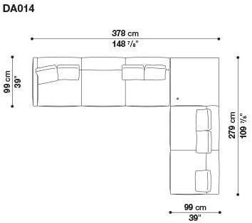 B&B Italia 3-х местный тканевый диван Dock sun-id-1376507 - Вид №93