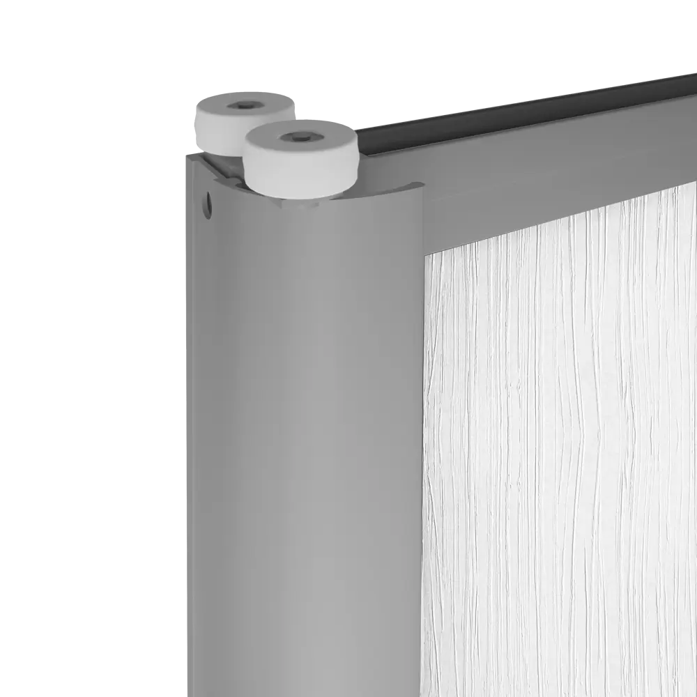 Дверь-купе Spaceo 2455x604 мм, высота проема 2500 мм, ЛДСП, цвет белый STLM-2091902 - Вид №2