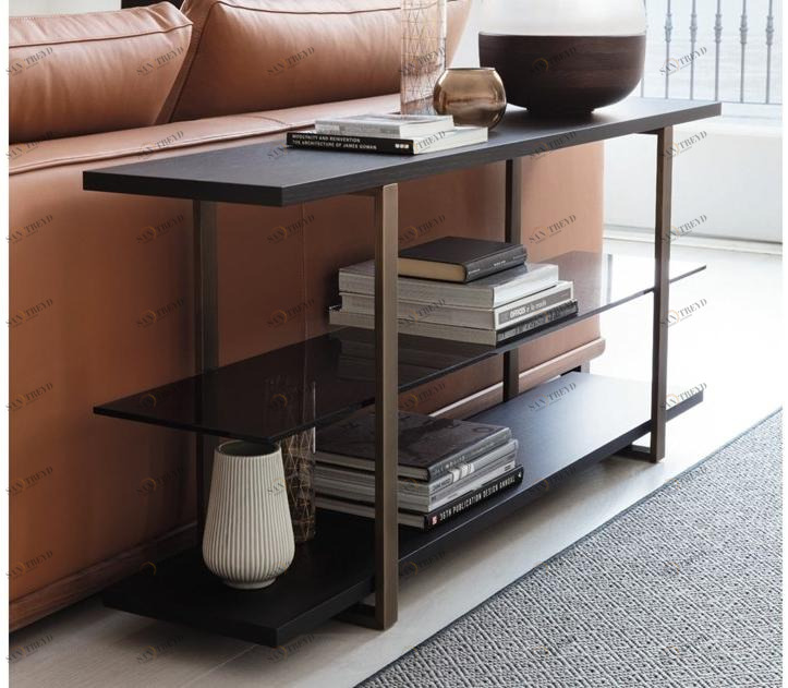 Porada Консольный стол из ясеня с полками Iron sun-id-1434651