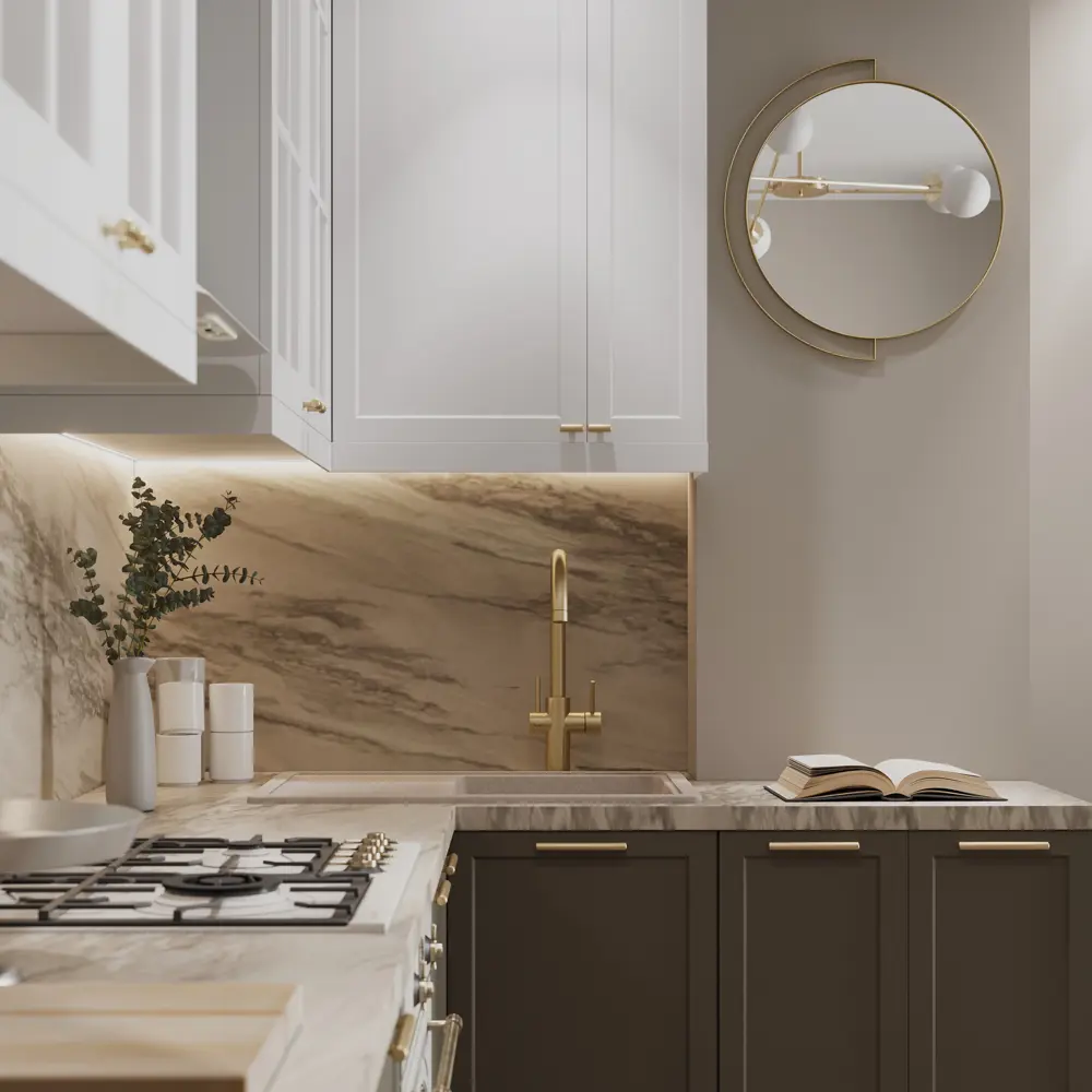 Фасад кухонный DELINIA ID Ньюпорт белый матовый с филенкой 82624911 STLM-0032123 - Вид №9