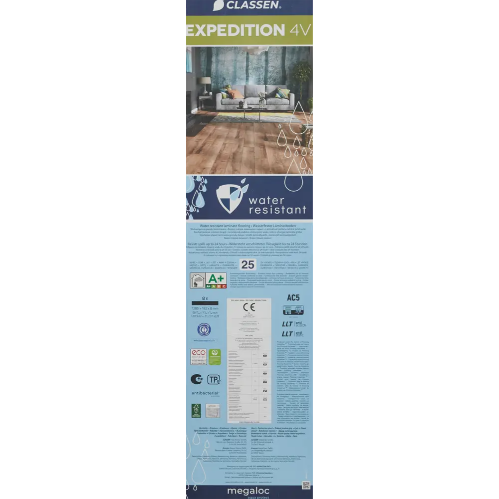 Classen Expedition Ламинат «Дуб Титикака» с 48-часовой влагостойкостью 82634396 STLM-0890276 - Вид №9