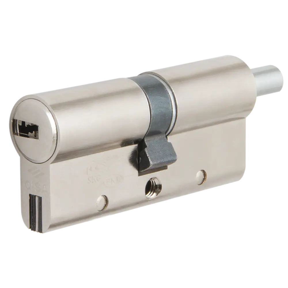 Цилиндр Cisa AP4S 0P3S2-13.12, 30x10x30 мм, ключ/шток, цвет никель, без вертушки STLM-2192168